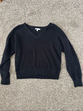 Chelsea & Violet Girls Fuzzy Black Sweater